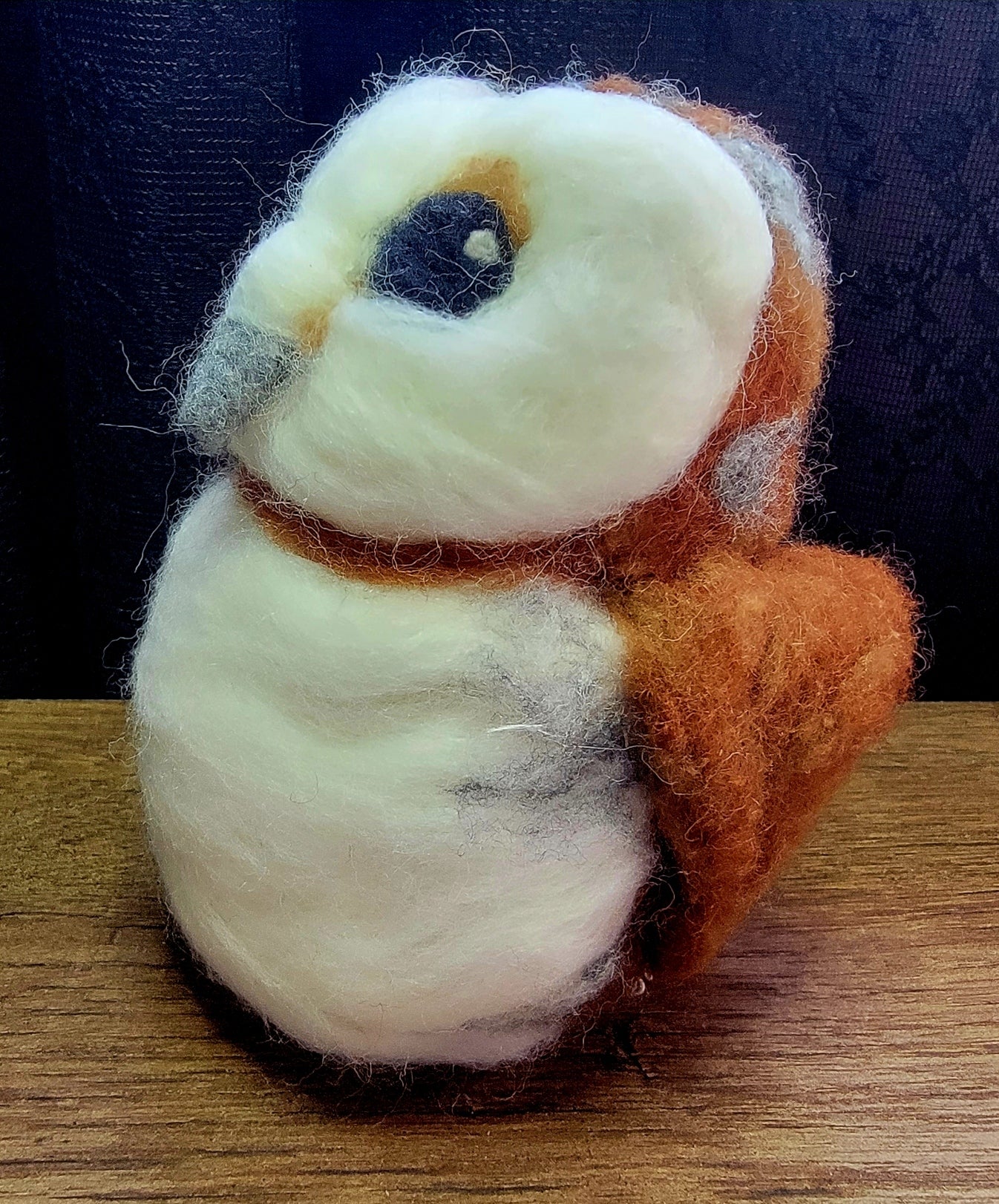 Large Needle Felted Barn Owl