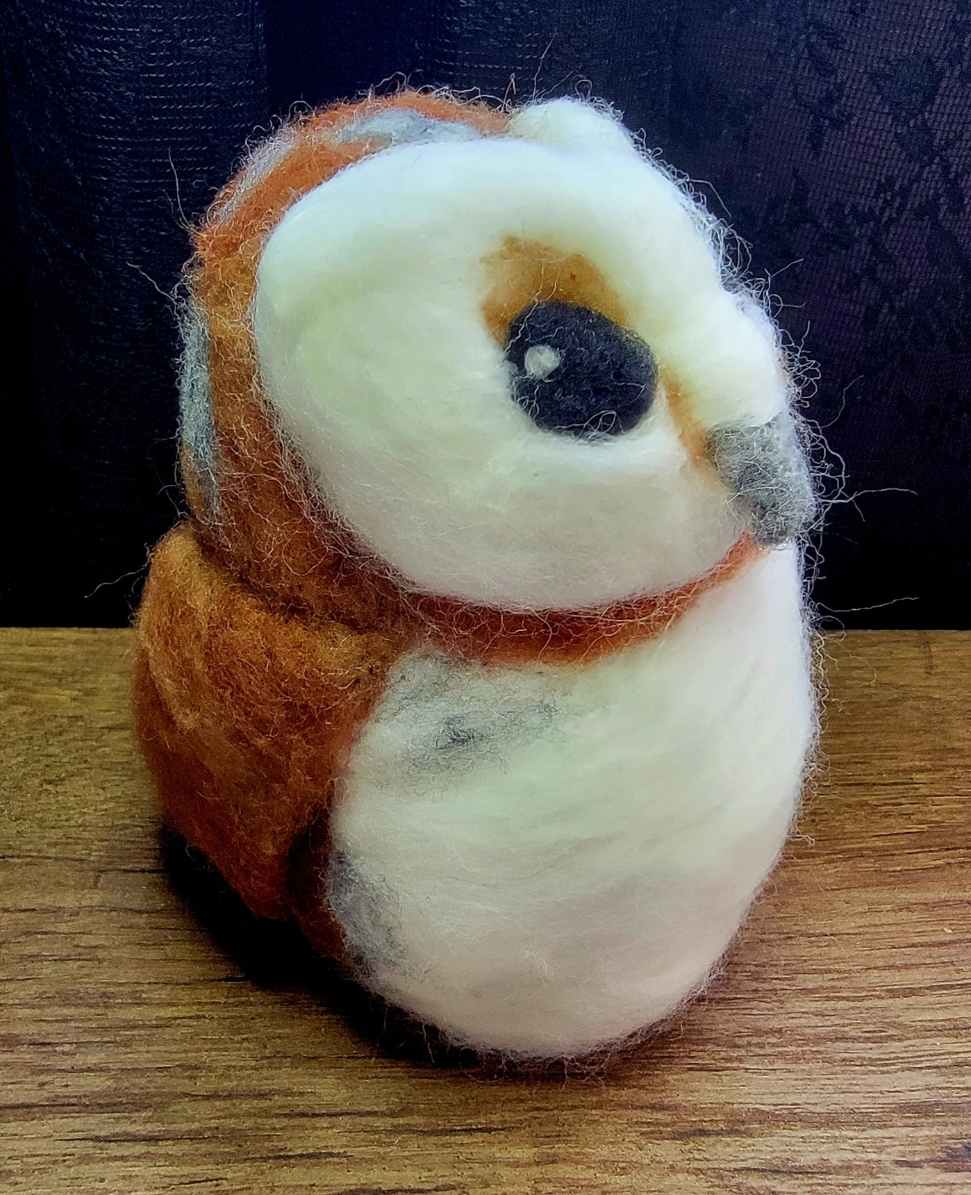 Large Needle Felted Barn Owl