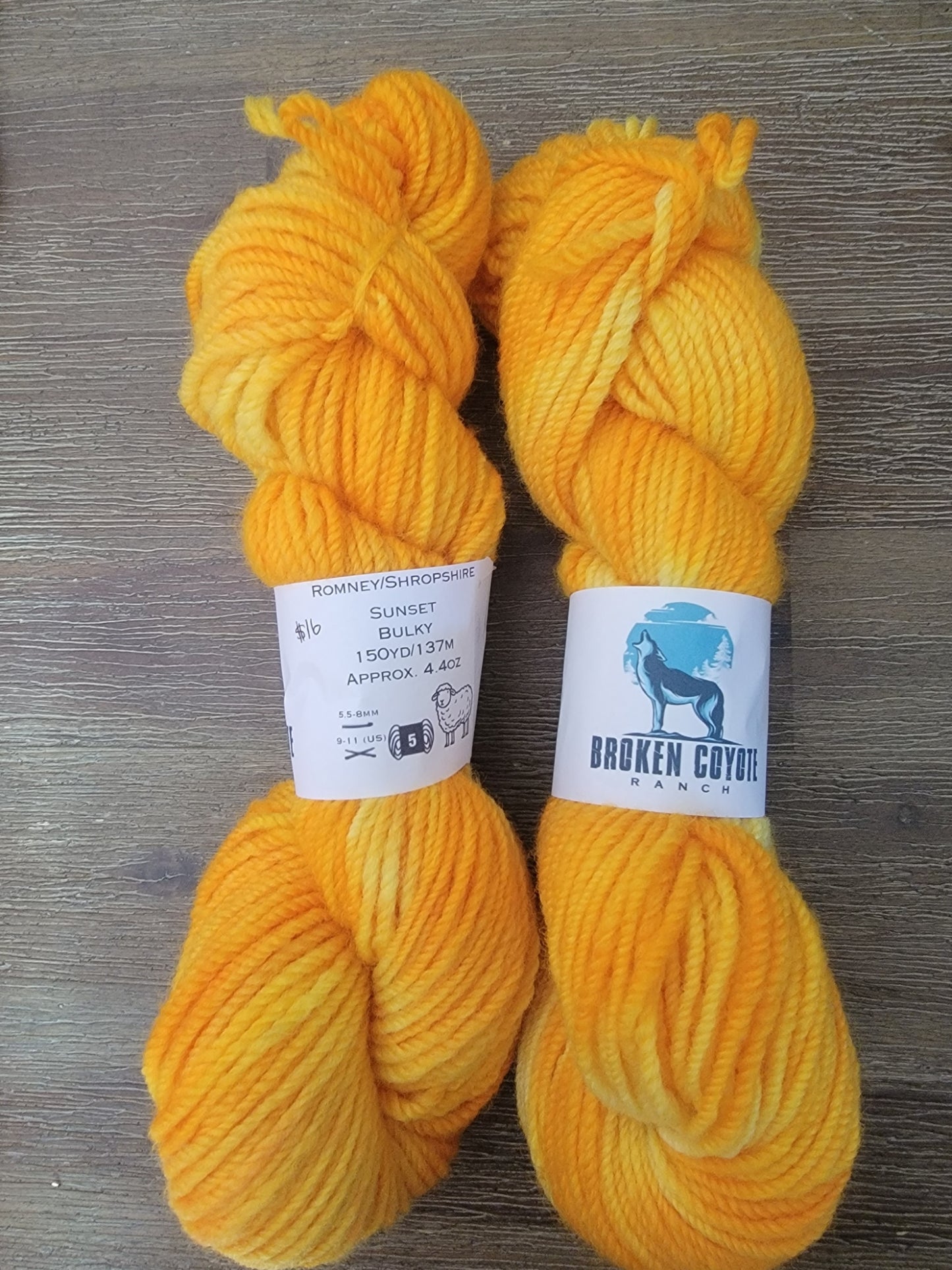 Bulky Weight Wool Yarn (Hand Dyed)