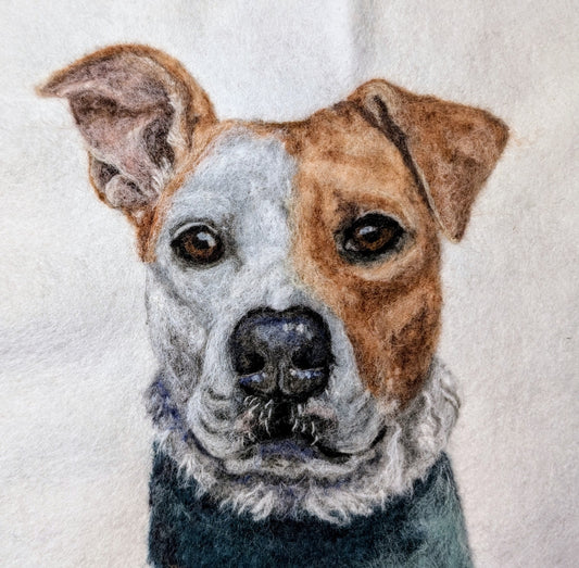 CUSTOM Needle Felted Pet Portrait